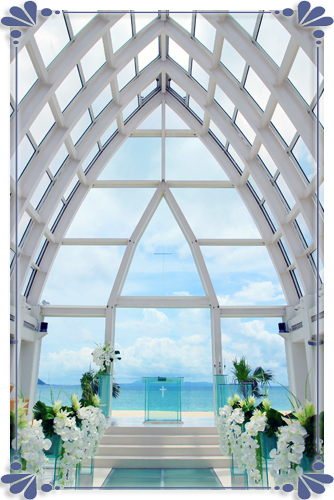 天然ビーチが美しいオクマ フェリシア教会の挙式に密着 Ainowa沖縄リゾートウェディング