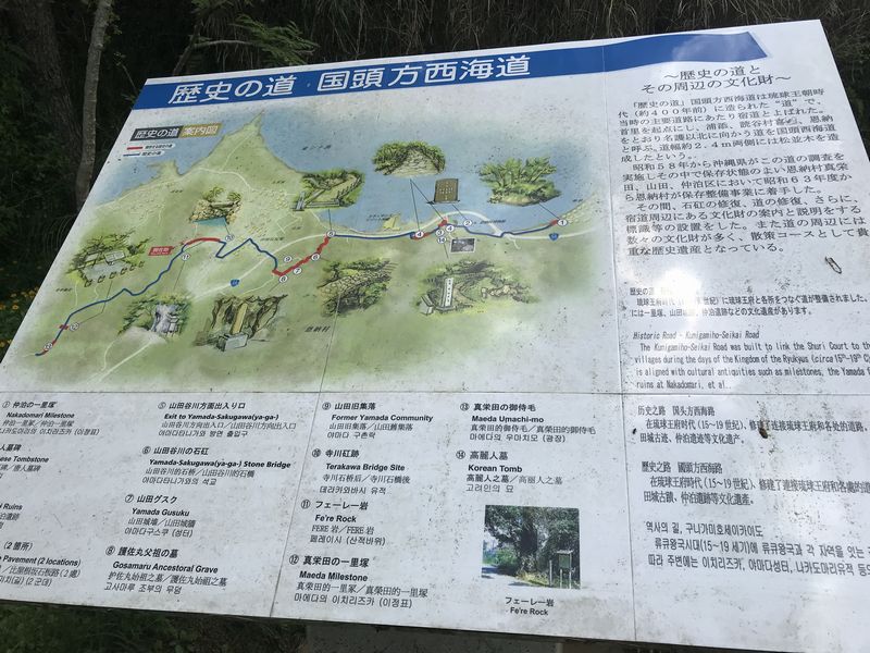 国頭方西海道：説明看板