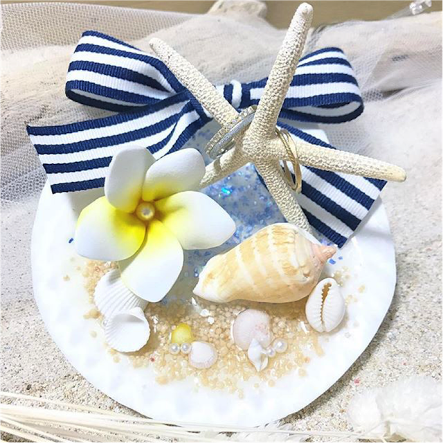 沖縄リゾートウェディング】海や貝殻をモチーフにした人気のリング 