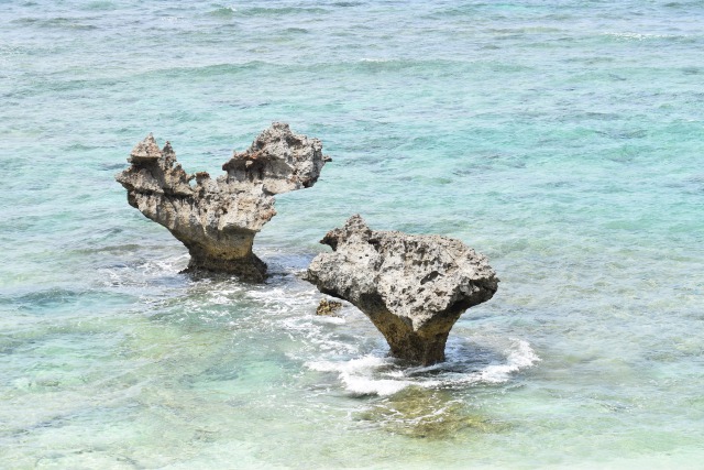 ハートロック：古宇利島観光