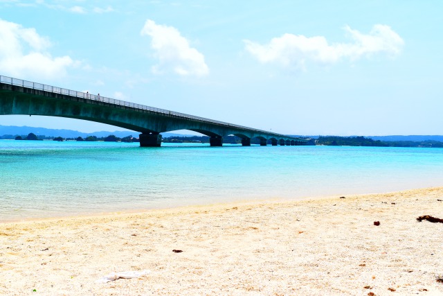 古宇利島ビーチの様子