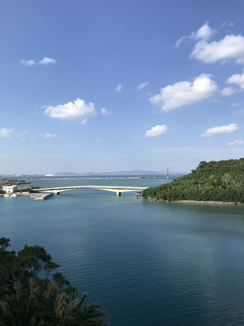 屋慶名海峡展望台：頂上からの景色１